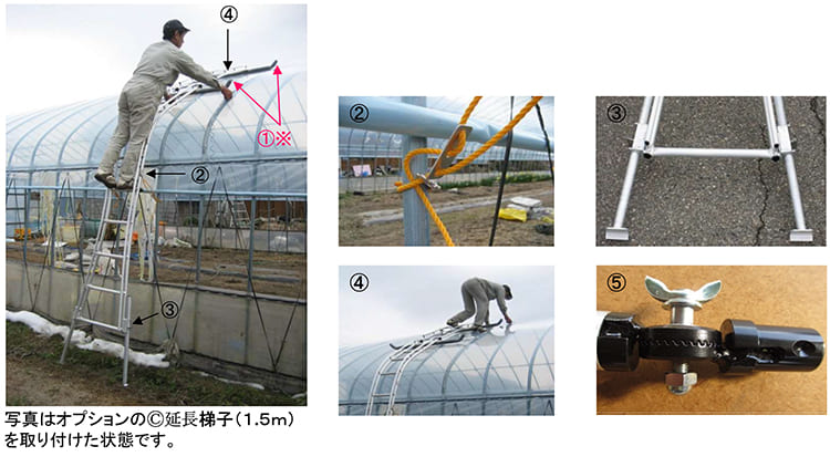 最大97％オフ！ ミツル ビニールハウス専用梯子 セレクトフィット ＳＦ−５００